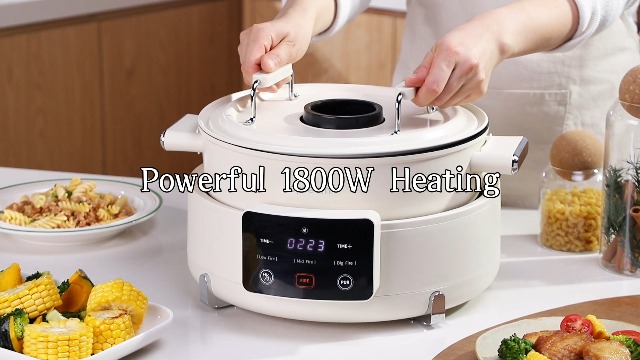 Amazon.com: Joydeem 5.8QT/5.5L Electric Hot Pot with Divider,Built